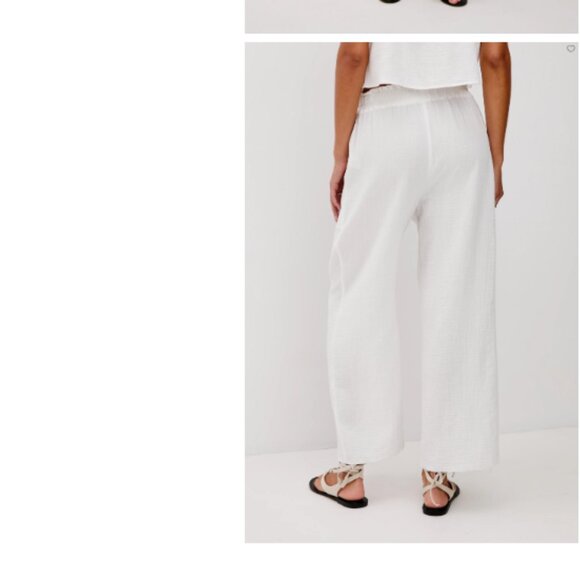 Rails White White Breezy Double Gauze Pants size XS - Picture 3 of 12